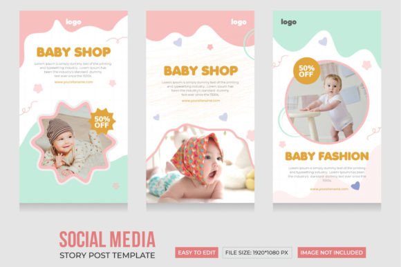 Baby Shop Social Media Stories Template