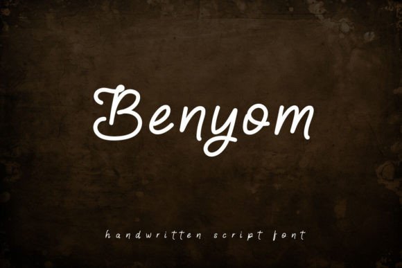 Benyom: A Handwritten Font for Versatile Design Projects