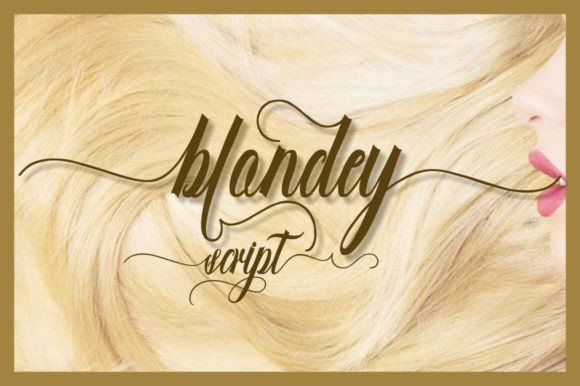 Blondey Script: The Handwritten Font That Elevates Modern Design