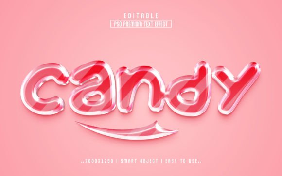 Candy 3D Editable Font Text Effect PSD: A Creative Tool for Dynamic Typography