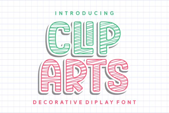 Clip Arts Font: A Playful Touch for Creative Typography
