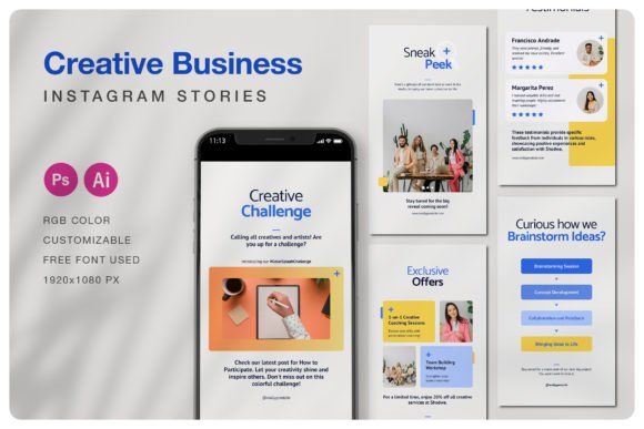 Creative Business Instagram Story Templates for Entrepreneurs
