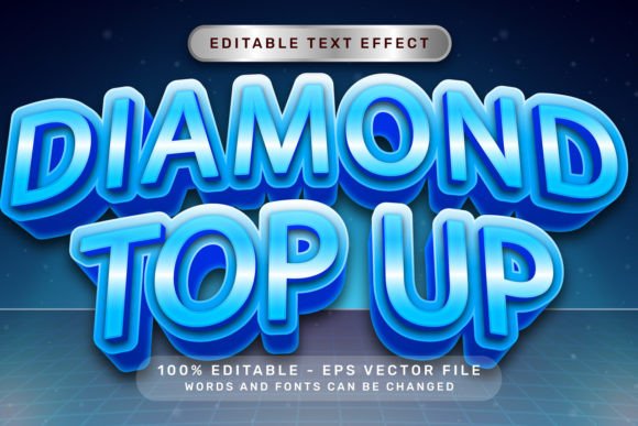 Diamond Top Up Effect and Editable Text: A Creative Designer’s Dream Tool