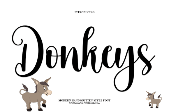 Donkeys: A Unique Handwritten Font for Creative Design Projects