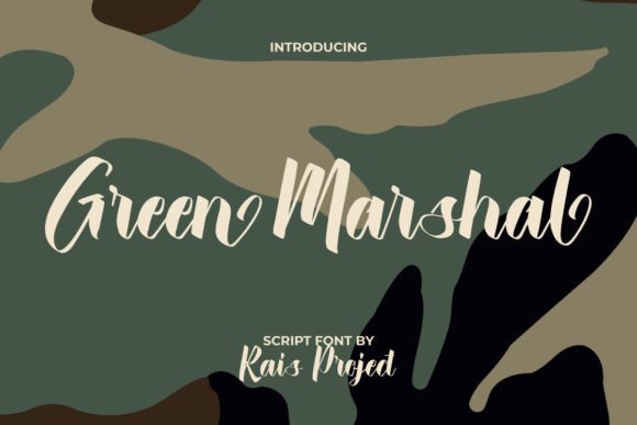 Green Marshal: A Modern Calligraphy Font for Versatile Design