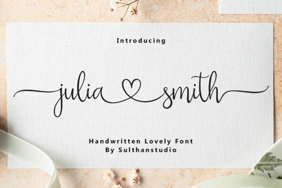 Julia Smith: A Stylish Script Font for Modern Creative and Business Needs