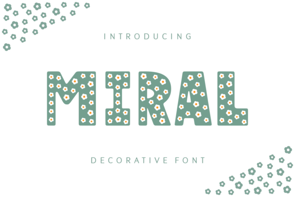 Miral: A Floral Font for Elegant Designs