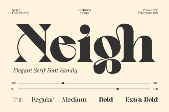 Neigh: A Modern Vintage Typeface for Impactful Design