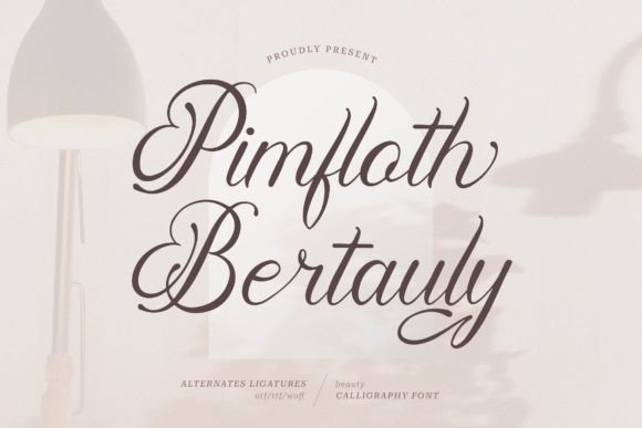 Pimfloth Bartauly: The Elegant Script Font for Stylish Design Projects