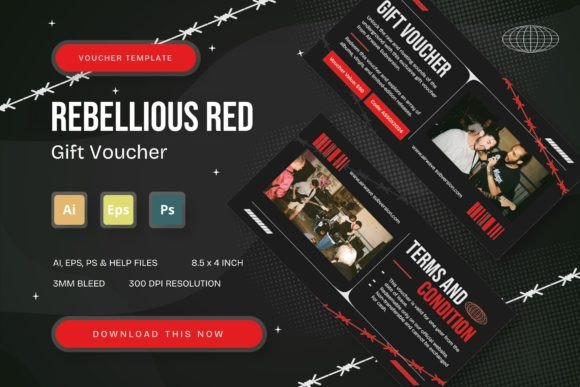 Rebellious Red - Gift Voucher: A Versatile Design for Modern Gifting Solutions