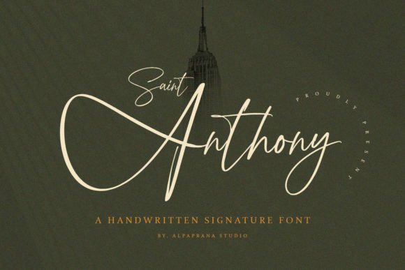 Saint Anthony: A Modern Handwritten Font for Creative Design Projects