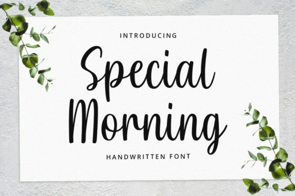 Special Morning: A Handwritten Font for Creative Projects
