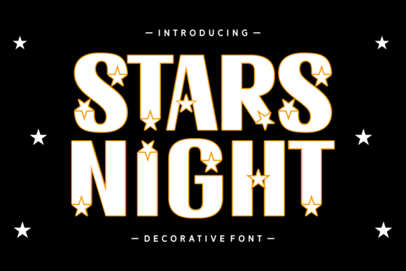 Stars Night: A Whimsical Typeface for Magical Design Projects