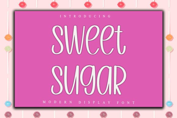 Sweet Sugar Font: A Festive Typeface for Holiday Designs
