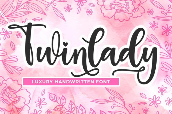 Twinlady: A Modern Calligraphy Font for Versatile Design Needs