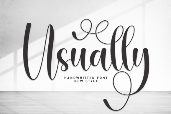 Usually Font: A Stylish Script for Elegant Design Projects