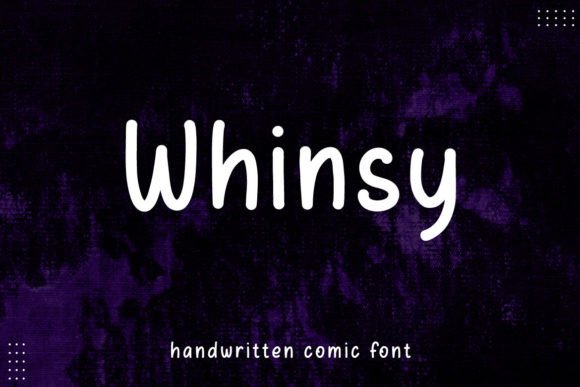 Whinsy: A Minimalist Handwritten Font for Creative Projects