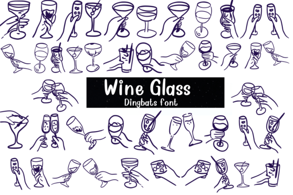Wine Glass: A Playful Typography Choice for Creative Design Projects